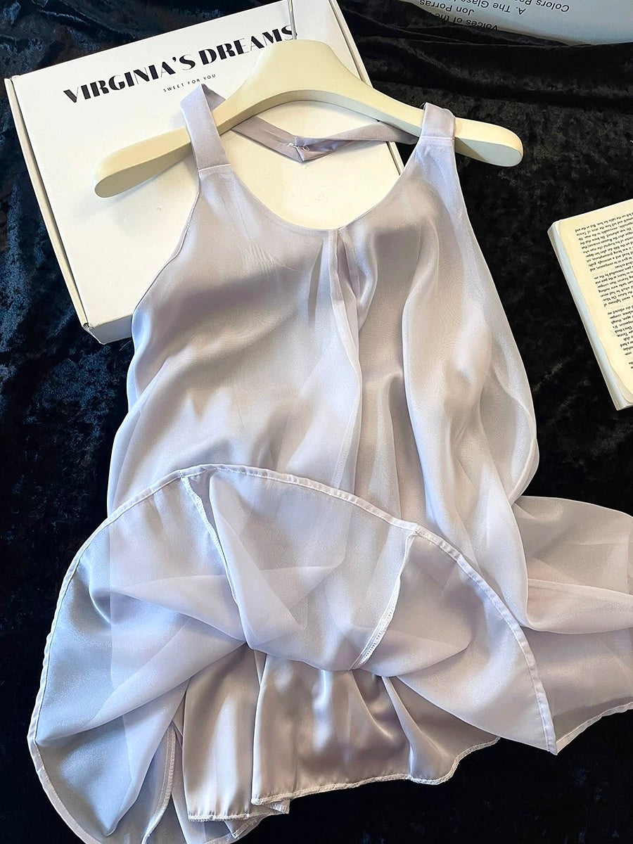 Luxury Satin Lace Cami & Shorts Pajama Set - Silky Soft Loungewear